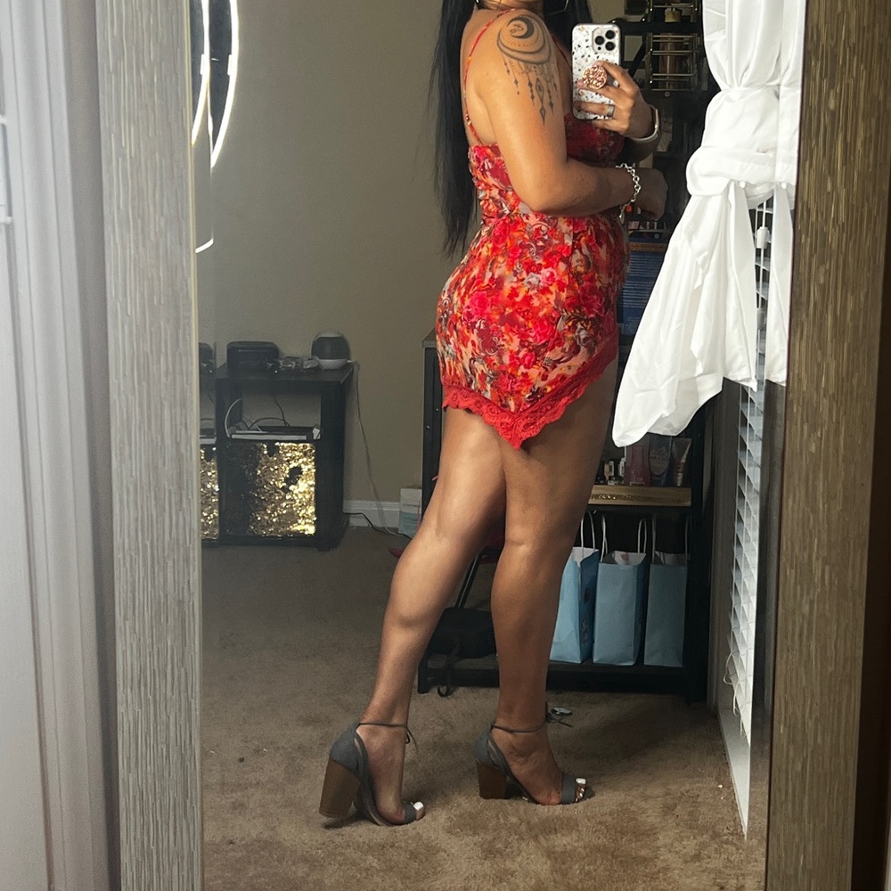 Fashion Nova Un breakable heart Mesh mini dress